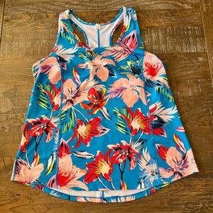 Fila Sport Women’s Multi-colored Floral Racerback Tank Top, Size XL